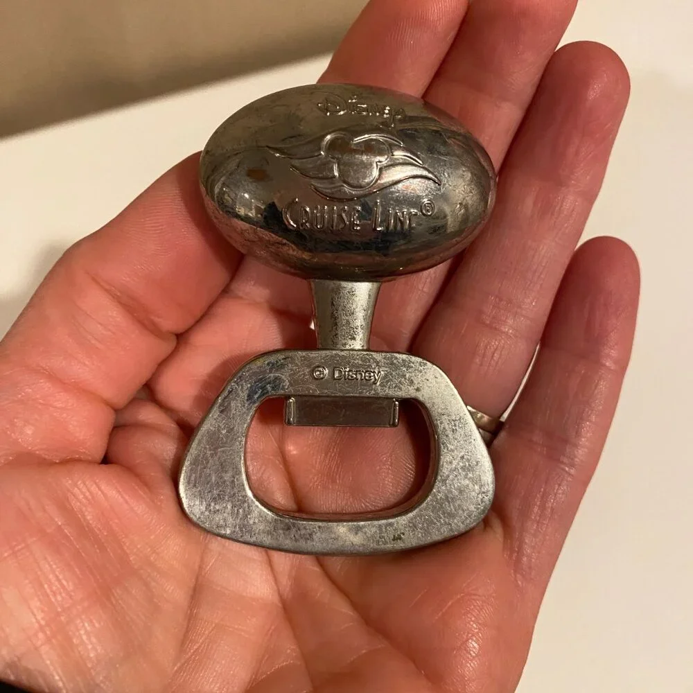 Disney Cruise Line‎ Bottle Opener Silver Heavy Stainless Steel 3” Collectible